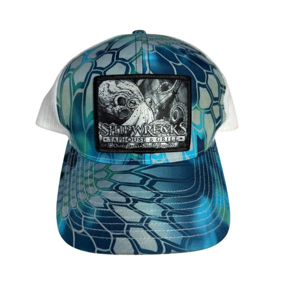 Shipwrecks Outer Banks Trucker Hat VTG Taphouse Richardson 112 Fish Scale Cap - Picture 1 of 9